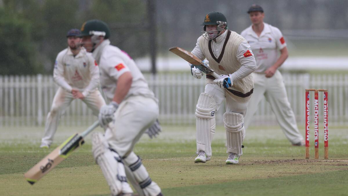 Kerrod Gordon, pictured earlier in the season, scored 145 not out for second grade at the weekend. Pictures: Geoff Jones