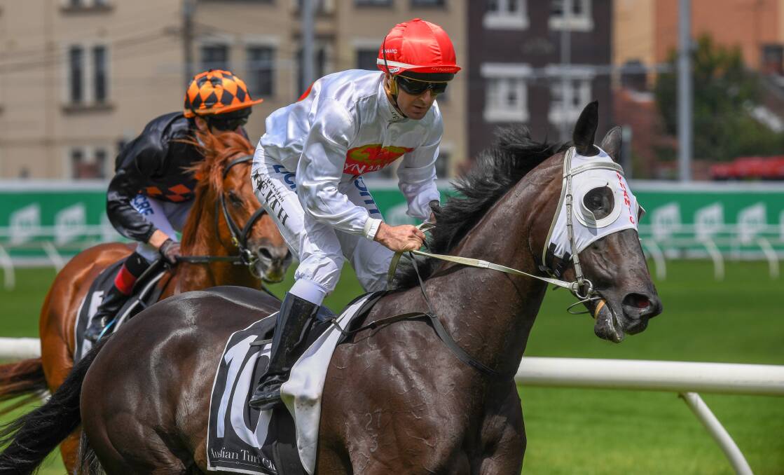Royal Randiwck win: Jockey Christian Reith returns to scale after riding Witches to win the Tattersalls Club Handicap on New Years Day at Royal Randwick. Picture: AAP Image/Brendan Esposito.