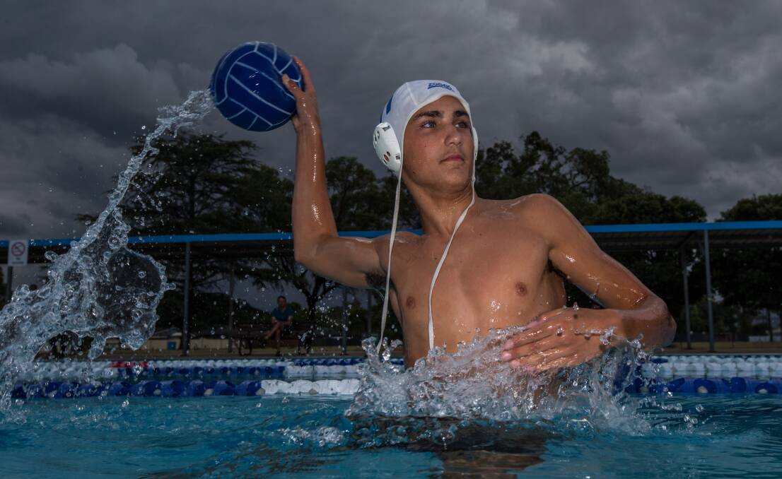 Kody Stark-Szabo has been selected in the NSW water polo team, as well as the Combined High Schools team. Picture: Geoff Jones