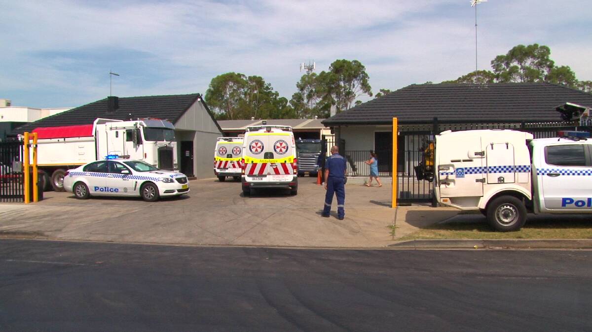 Emergency services respond to the incident at South Windsor. Picture: TNV.