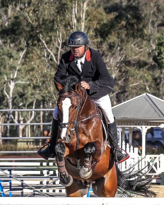 Inaugural winner: James Mooney and JB Evolution - pictured competing in the 1.40m event at The Riders Series the previous weekend - took out the first CSI 1* event to be held at Sydney Showjumping Club. Picture: Jenny Sheppard.