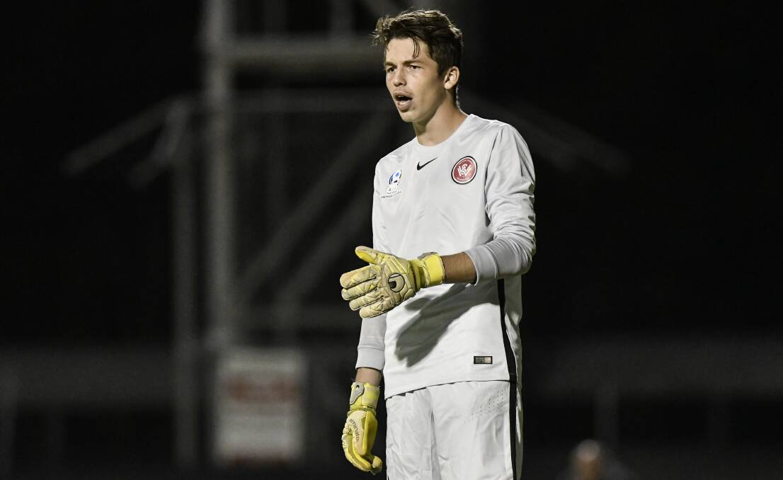 Signed: Goalkeeper Nicholas Suman hopes his Wanderers' stay will be a springboard to an international football career. Picture: Nigel Owen/Football NSW