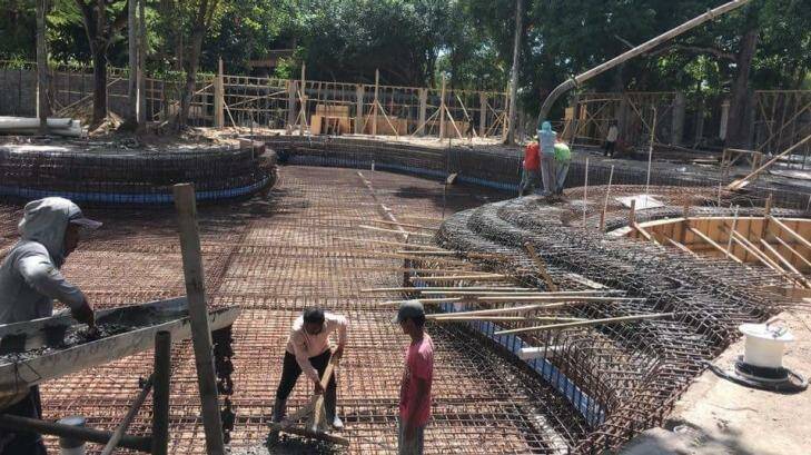 The construction site for the new Mrs Sippy Bali at Seminyak. Photo: Supplied