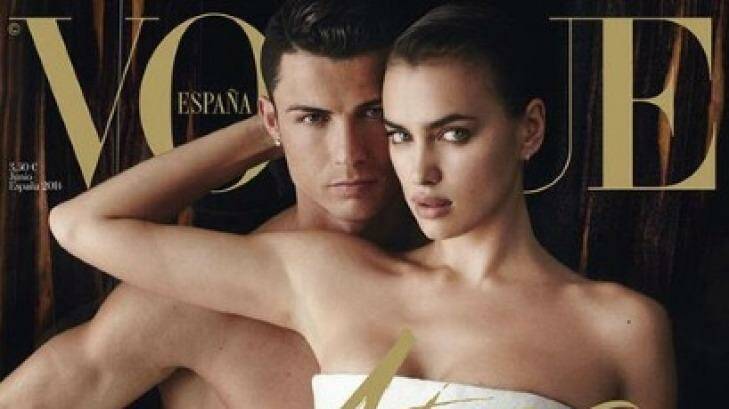 Ronaldo and Shayk on the cover of Vogue Spain.