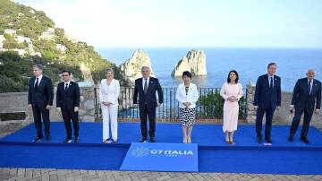 G7 foreign ministers have wrapped up three days of talks on the island of Capri. (EPA PHOTO)