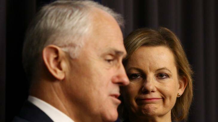 Prime Minister Malcolm Turnbull and Health Minister Sussan Ley on Thursday. Photo: Andrew Meares