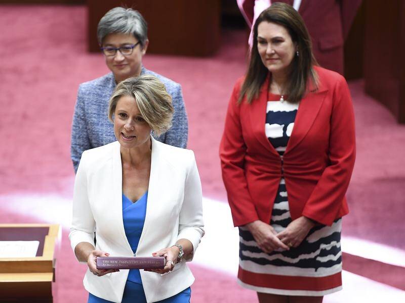 Labor's Kristina Keneally has been sworn in, formally replacing Sam Dastyari in the Senate.