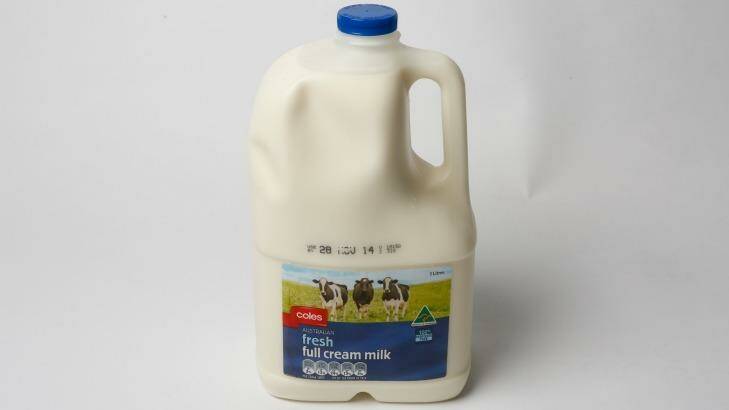 A Coles spokesperson has confirmed that Coles Brand milk is "100 per cent Australian fresh milk". Photo: Eddie Jim EJZ