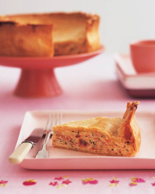 Italian Easter pie <a href="http://www.goodfood.com.au/good-food/cook/recipe/italian-easter-pie-20131031-2wirj.html?aggregate=513278"><b>(recipe here).</b></a> Photo: Supplied