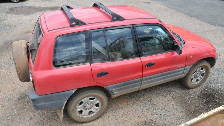 French tourist Philippe Jegouzo was driving this car before being killed in the NT outback. Photo: NT Police Media
