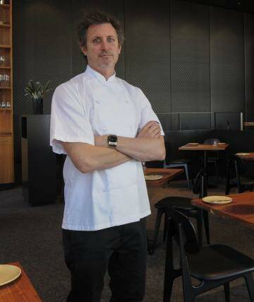 Owner Ben Willis shows off the new look at Aubergine restaurant at Griffith.  Photo: Graham Tidy
