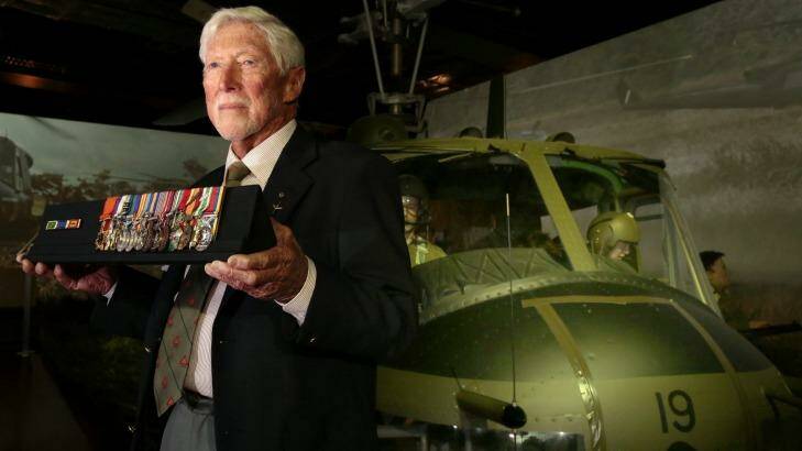 Long Tan veteran: Retired Lieutenant Colonel Harry Smith has given his medals to the Australian War Memorial. Photo: Jeffrey Chan