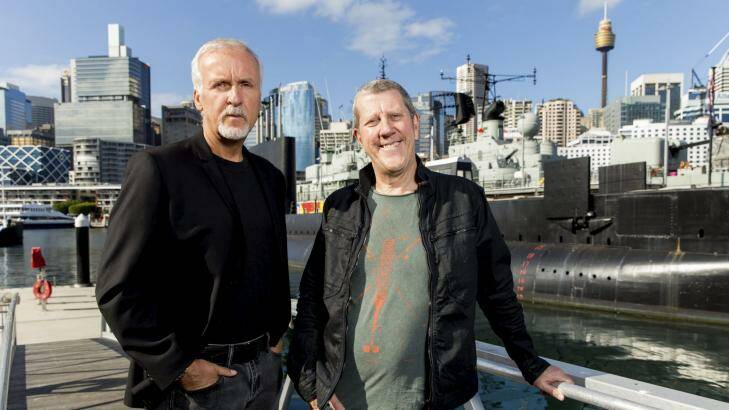 Robust but respectful: Ray Quint (right) says James Cameron is a man with strong opinions but is prepared to be overruled. Photo: Caroline McCredie/Getty Images