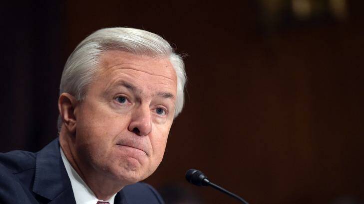 Giving up pay may not be enough: Well Fargo boss John Stumpf faces another grilling at Congress on Thursday. Photo: Susan Walsh