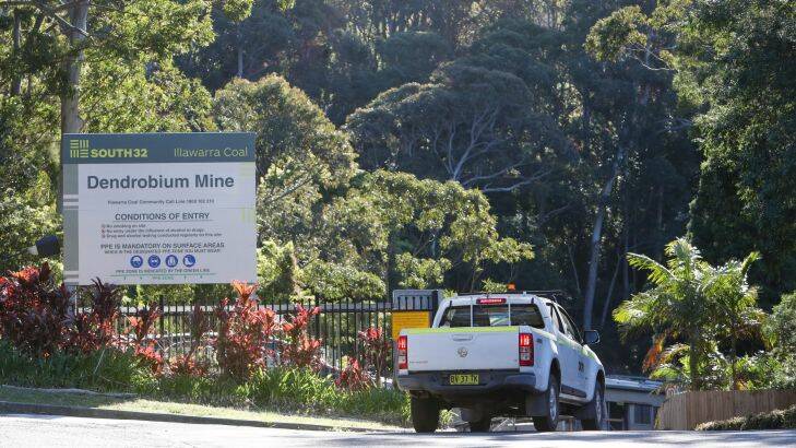 MERCURY NEWS DENDROBIUM MINE Pic shows the front gates of the Dendrobium mine at Mt Kembla. 7th of September 2017.  Photo: Adam McLean