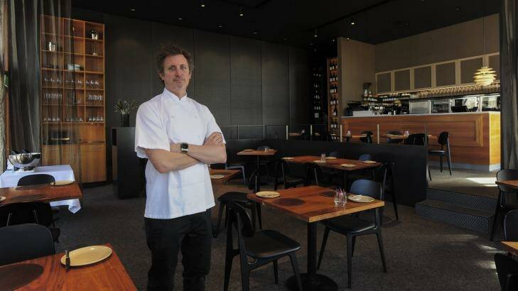 Owner Ben Willis shows off the new look at Aubergine restaurant at Griffith.  Photo: Graham Tidy