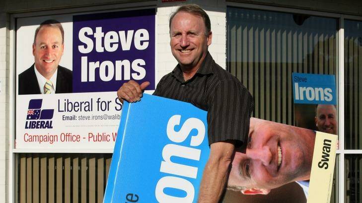 Federal Liberal MP Steve Irons was married in Melbourne in 2011 Photo: Guy Magowan