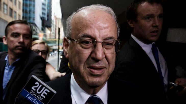Eddie Obeid, found to have acted corruptly in lobbying colleagues for favourable outcomes for his Circular Quay cafes.  Photo: Dominic Lorrimer