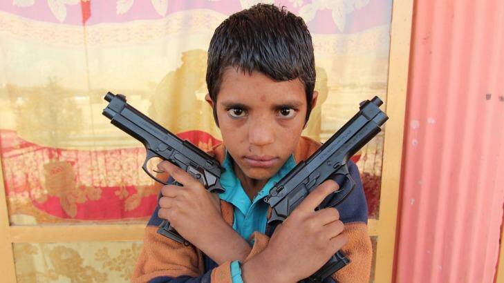 Steel, the young (perhaps 10-year-old) leader of a street gang in Jalalabad, Afghanistan, in George Gittoes' documentary <i>Snow Monkey</i>. Photo: supplied