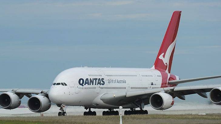The massive aircraft made an emergency landing at Perth Airport. Photo: Craig Abraham
