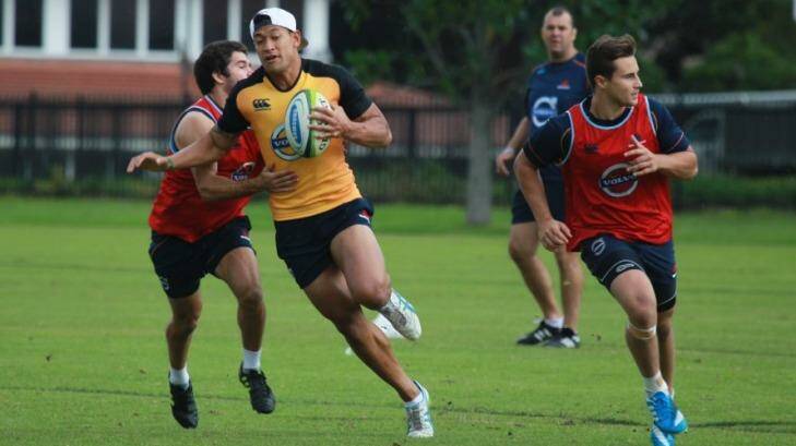Caught in the middle: Israel Folau has endured an interesting couple of weeks. Photo: Tamara Dean