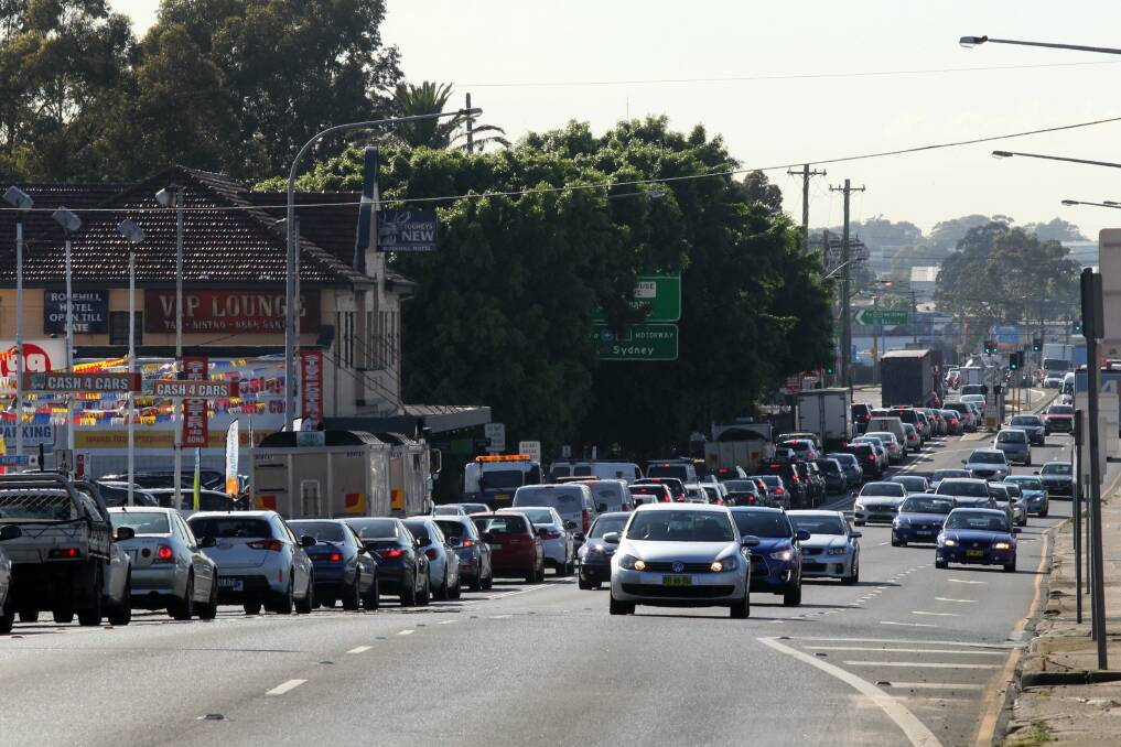 Traffic crawl: Parramatta Road, Granville at 8.20am on October 30. Picture: Isabella Lettini