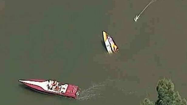 TRAGEDY: Prow of the stricken boat. Photo: NINE NEWS