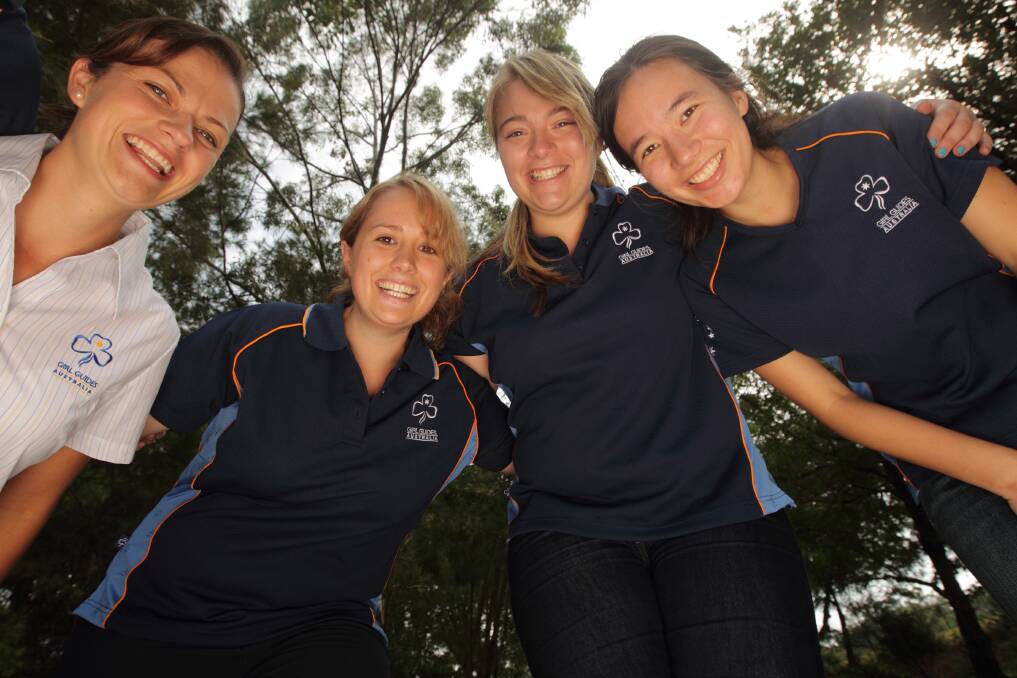 Girl Guide leaders Rachel Fife, Claire Donald, Lindsay Tagg and Phoebe Holdenson Kimura say they look forward to their meetings and outings together.