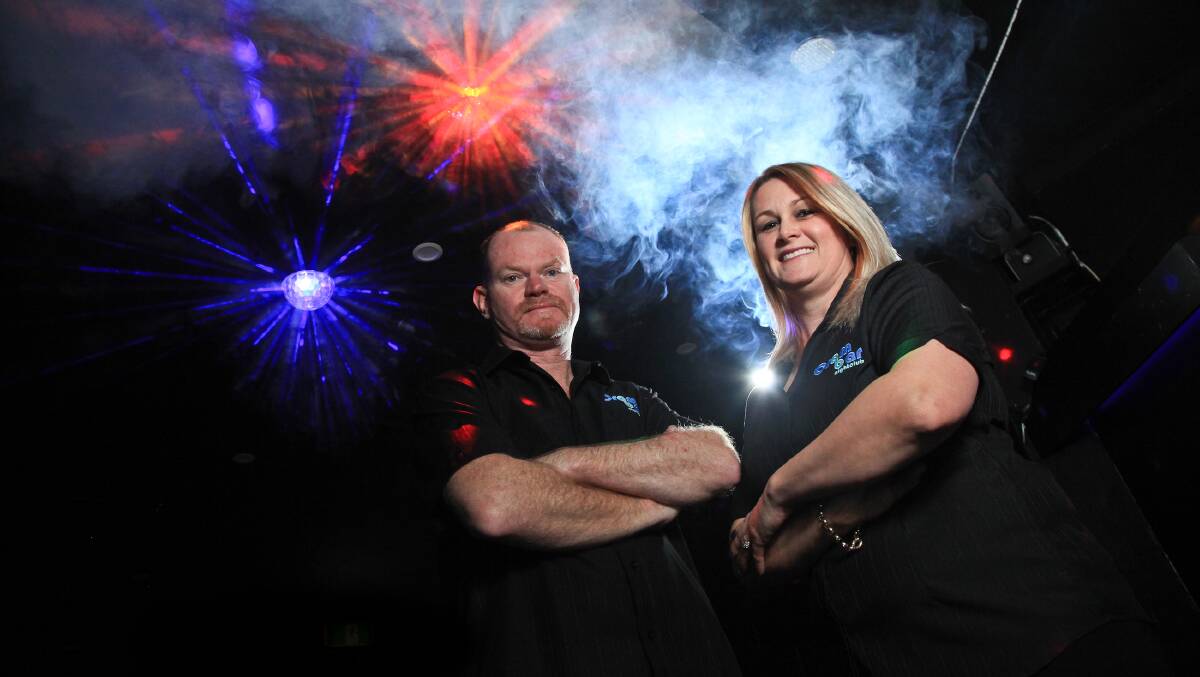 New night spot: Owners of Cram Night Club in Richmond, Craig and Michelle Thomson. Picture: Geoff Jones
