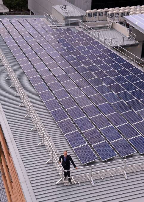 A Melbourne City Council audit revealed solar panels provided 20 per cent of Melbourne's energy. Picture: Wayne Taylor