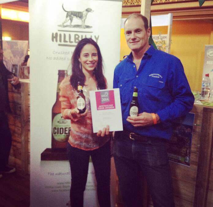 Cideriffic: Australian Cider Award winners Tessa and Shane McLaughlin of Bilpin’s Hillbilly Cider.

