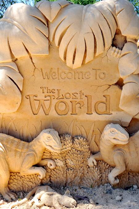 "The Lost World" was the theme of the 2013 International Sand Sculpting Championships held at Windsor. Picture: Kylie Pitt