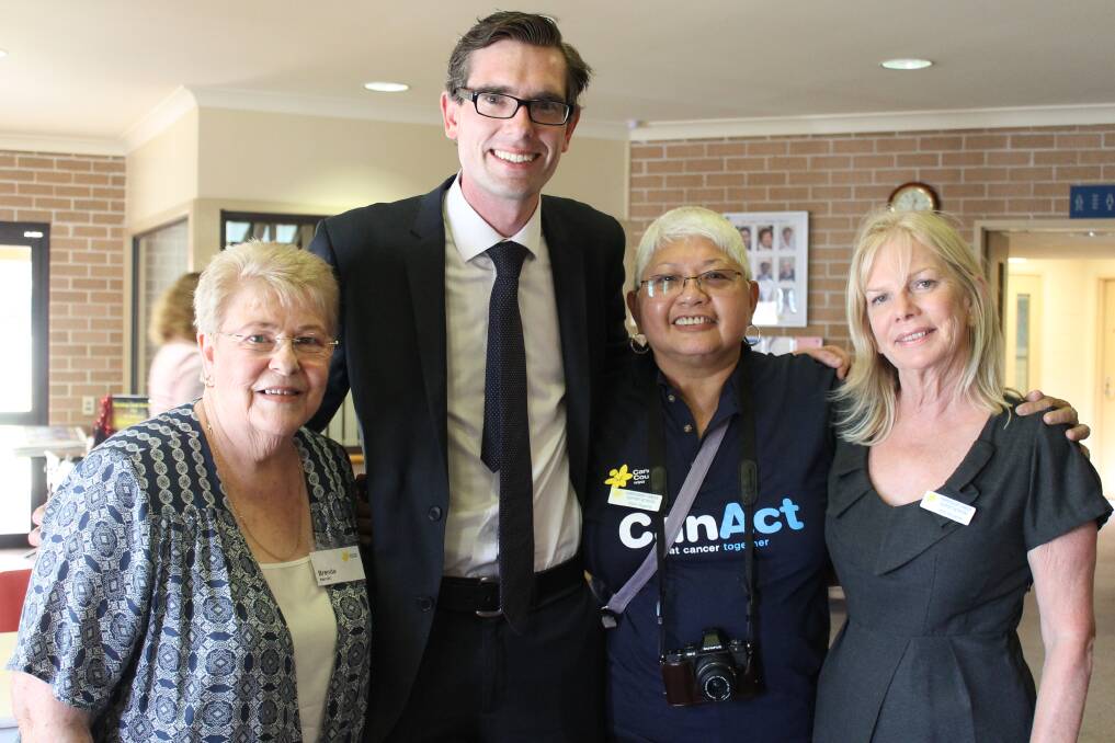Hawkesbury candidate Dominic Perrottet with forum members.