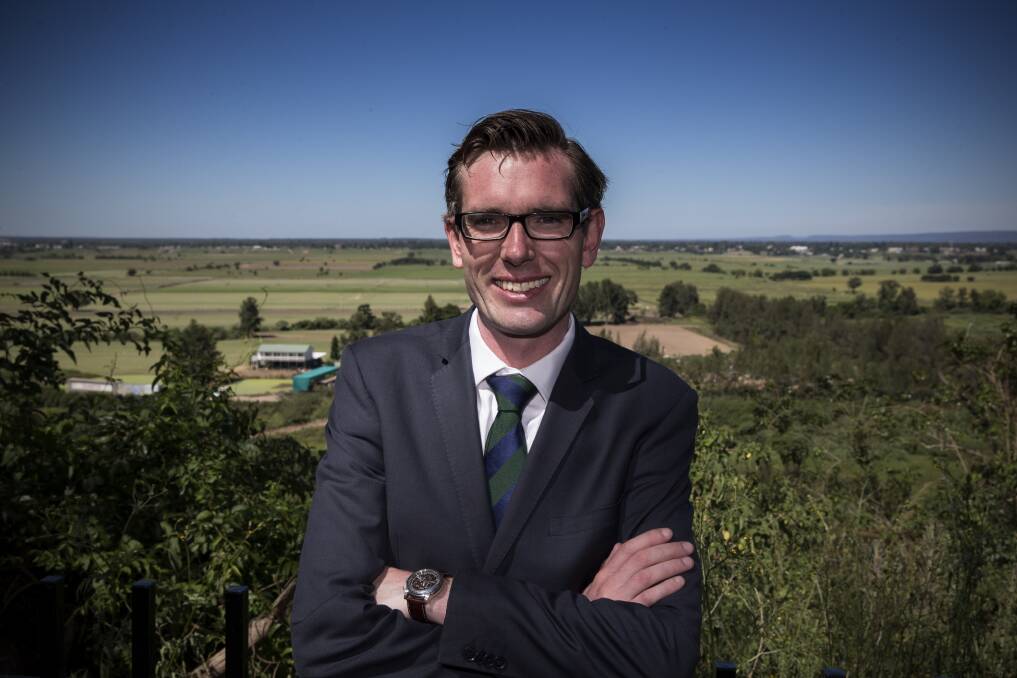 Hawkesbury MP Dominic Perrottet will keep his ministerial finance portfolio under the Baird Government's next term. Picture: Geoff Jones
