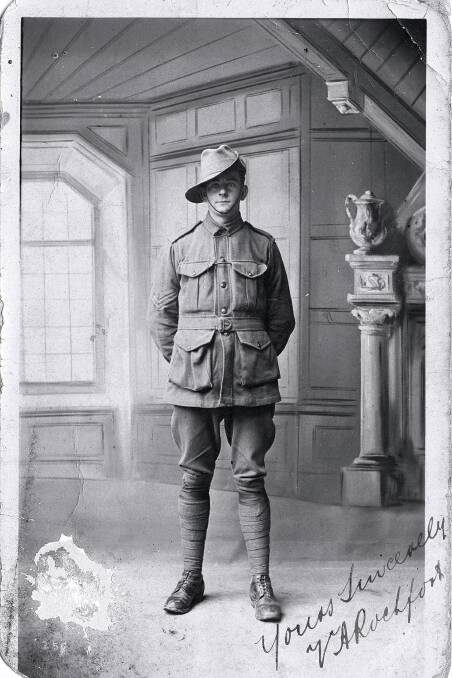 Continuing our Faces of Anzacs series, this week we look at stretcher-bearer Valentine Augustine Rochfort, killed in action, aged 20, outside Bray in northern France in August, 1918. While he was brought up in Jerilderie, his mother Emilie Hart was from Pitt Town, and he was related to Hugh Kelly and John Schofield, after whom Kellyville and Schofields were named. Here his great nephew Michael Rochfort, who visited his grave at Villers-Bretonneux in 2013, tells the tale.
