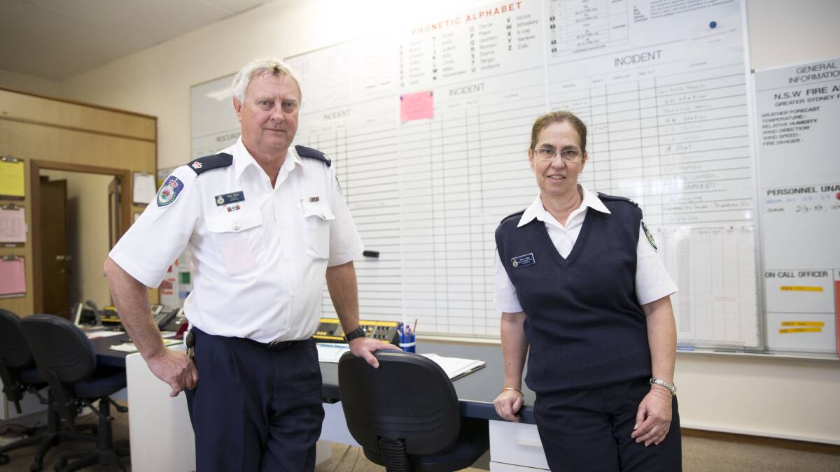 Max and Jenny Ryan say goodbye to the Hawkesbury RFS after a lateral transfer 
Photo: Geoff Jones