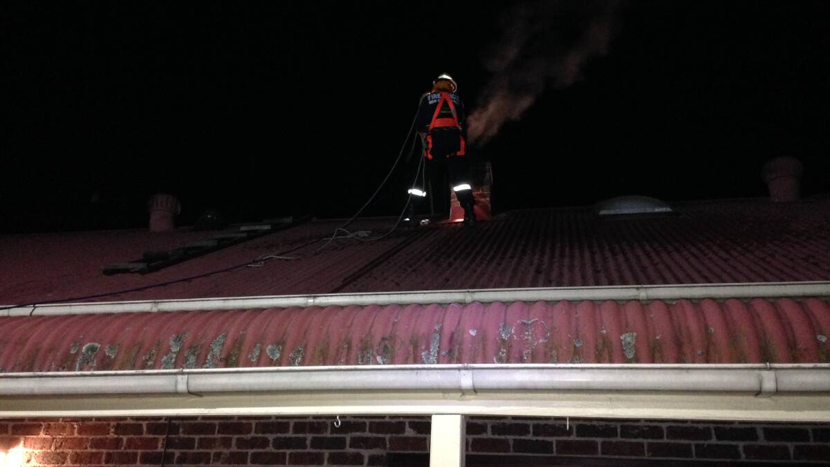 Firefighters responded to reports of a house fire at Kurrajong village where crews were confronted with a smouldering fire inside a chimney flue.
Due to the difficult access and height of the roof, firefighters had to use height safety equipment to work on the roof to extinguish the fire which had spread to the insulation bats.
