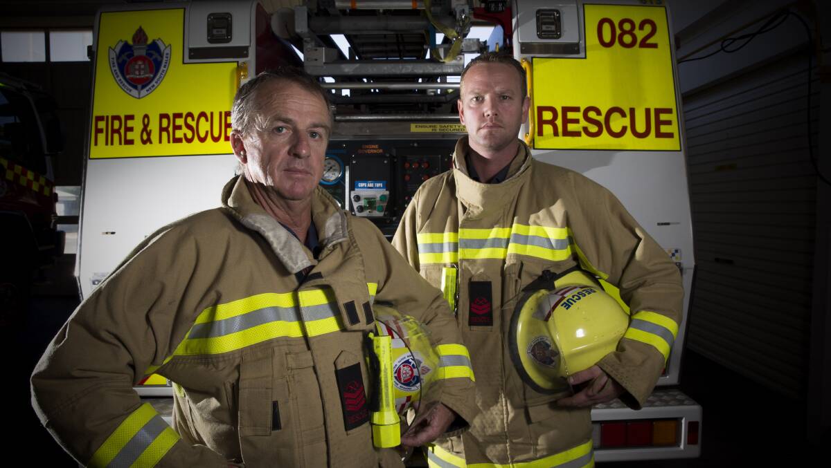 Richmond Fire and Rescue firefighters Colin Davis, left, and Mathew Ryan are among some of the crew you will meet on Saturday's open day.
