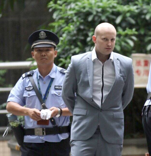 Photo of Peter Gardner at Guangzhou Intermediate Court. 
Pic by Sanghee Liu Pic on May 7, 2015