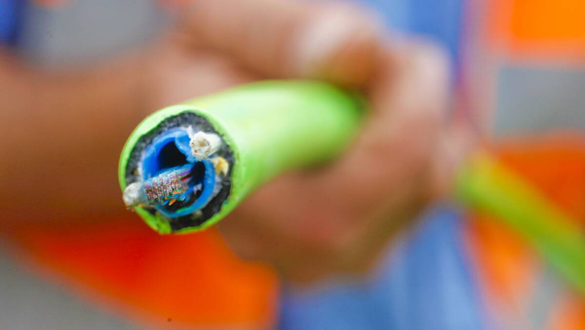 The NBN sees optic fibre replace old copper telecommunication lines.