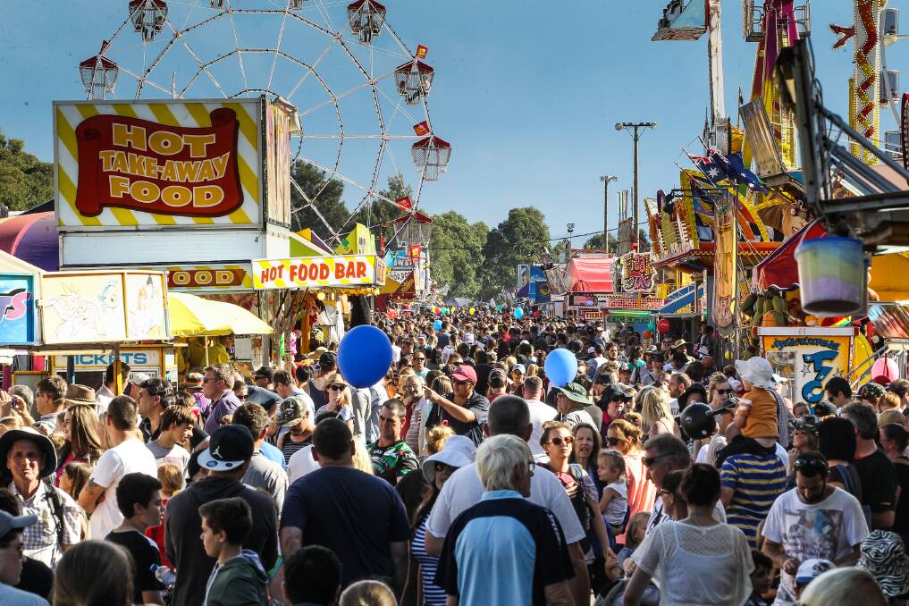 As always, the masses flocked to the annual Hawkesbury Show. Picture: Geoff Jones