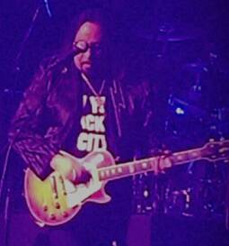 An image of Ace Frehley during his Metro show in Sydney last night captured on the smart phone of Shane Pleasance.