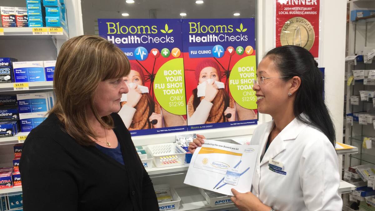 BowelCare kits will soon go on sale for $15 from local pharmacies from May 2.