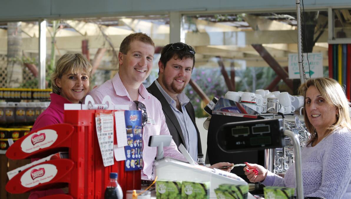 Hawkesbury Chamber of Commerce representatives Kimberly Hill, Jason Pilgrim and Jarryd Faint at the Bilpin Fruit Bowl for the launch of the Shop, Stay, 
Play, Support Local Campaign recently.