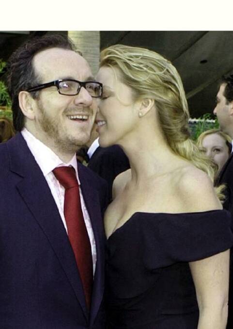ACCUSTOMED TO HIS FACE | With husband Elvis Costello.