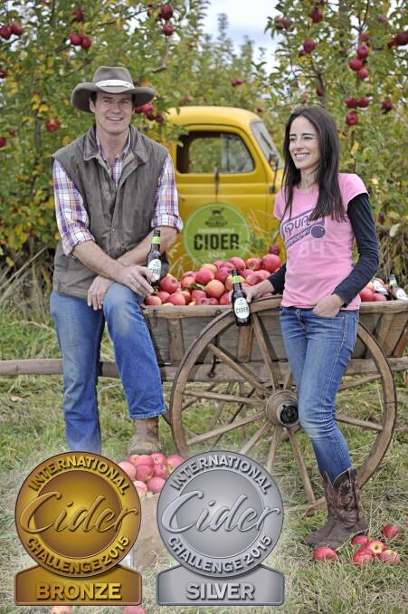 Shane and Tessa McLaughlin have something to drink to, after their cider scored the highest international prizes among the Australian entrants.