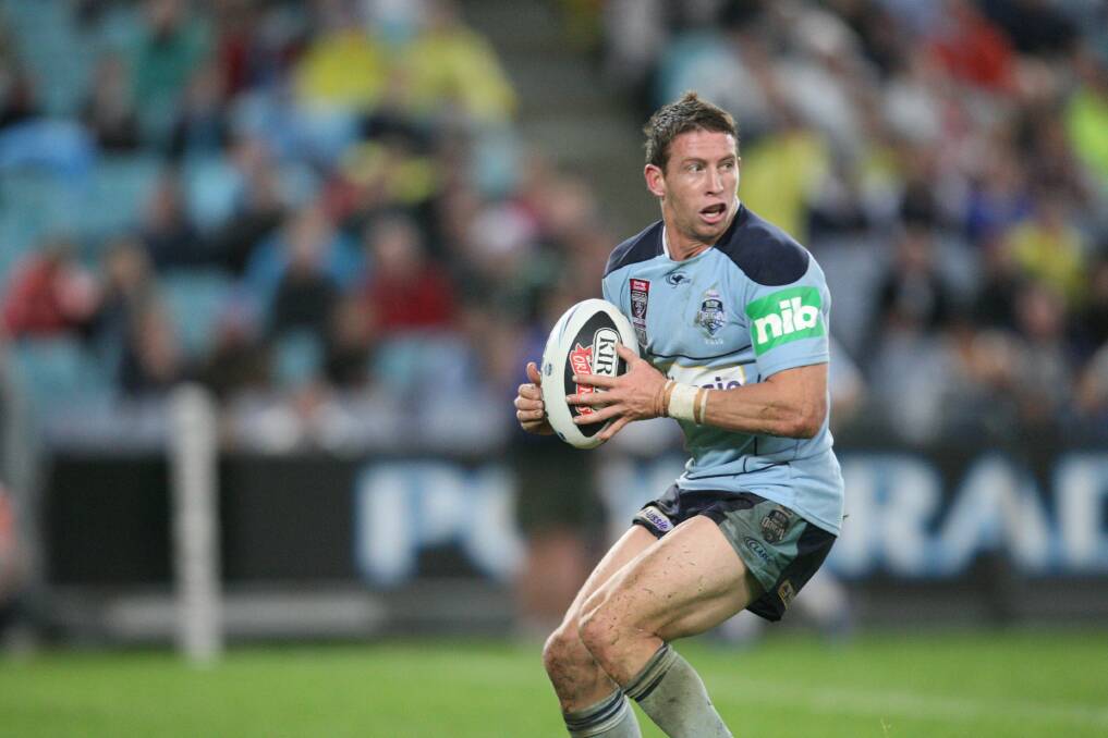 Kurt Gidley playing for the Blues in 2010. Picture: Ryan Osland