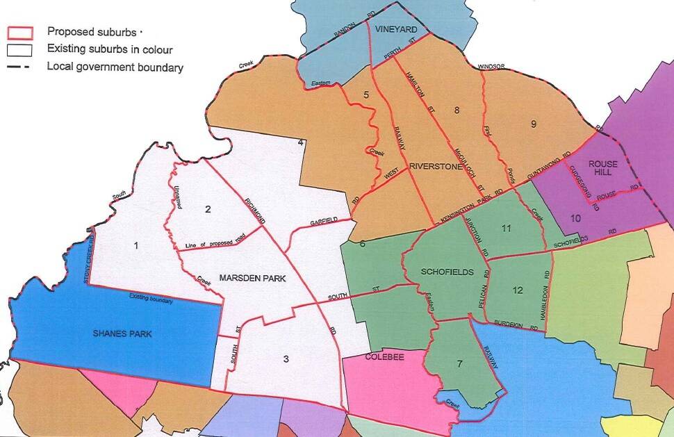 Blacktown Council to name 19 new suburbs around Riverstone, Marsden Park