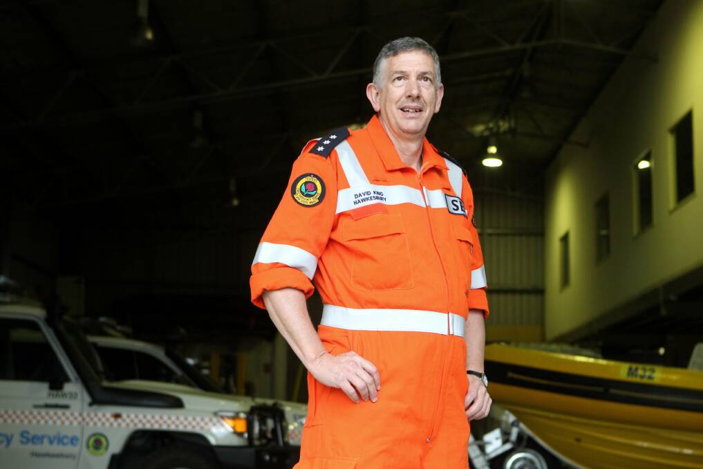 Proud volunteer: David King has been with the SES for 38 years. Picture: Gene Ramirez
