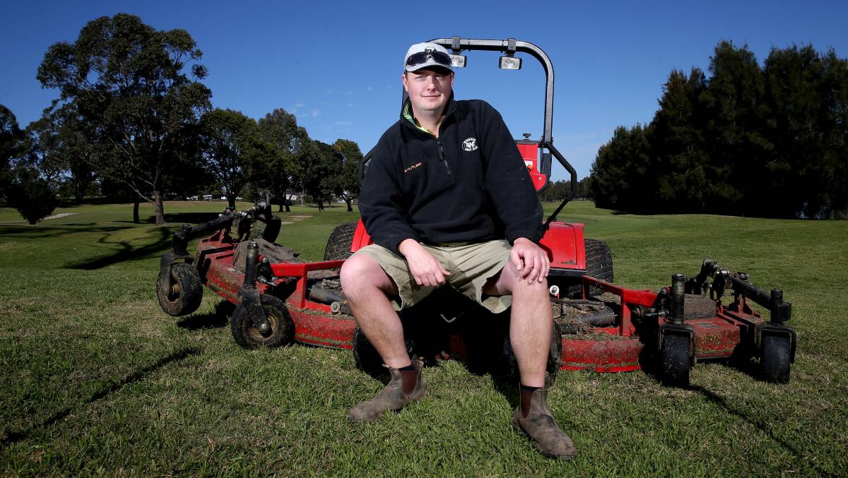 Peter Carey is the course superintendent at Windsor Country Golf Club and loves his job. Picture: Geoff Jones